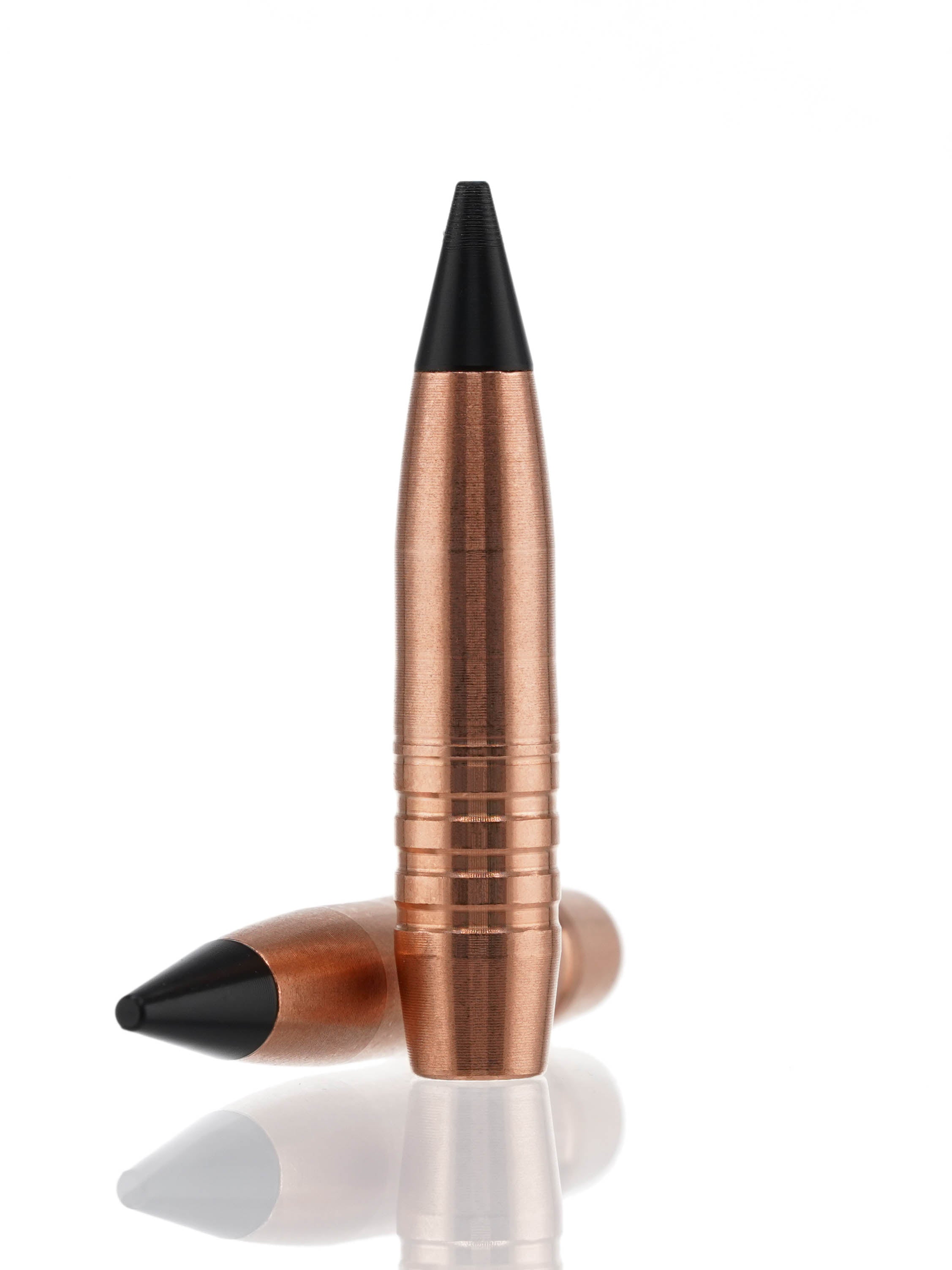 copper hollow point tipped rifle bullet