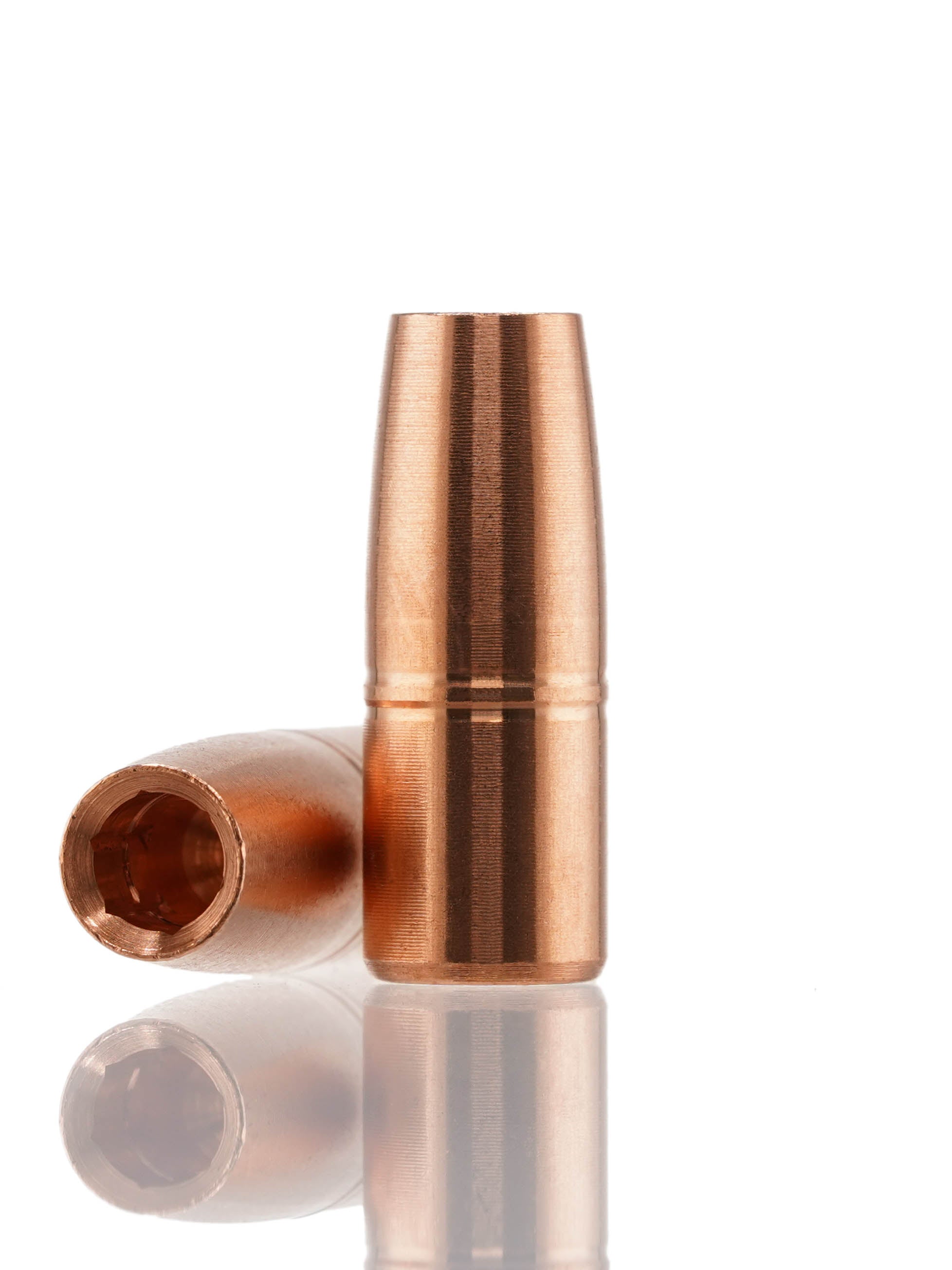 copper hollow point rifle bullet