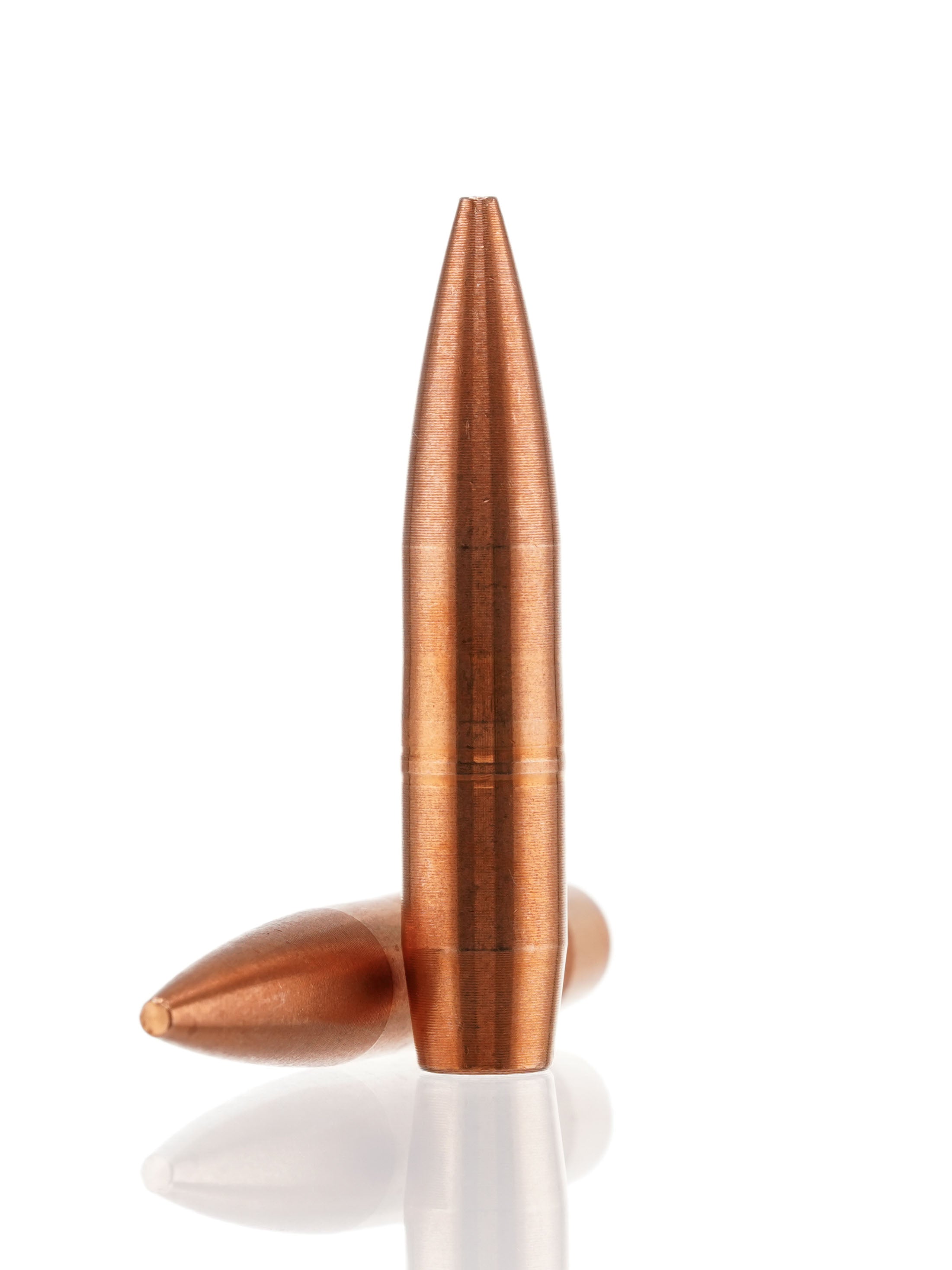 Solid copper match bullet