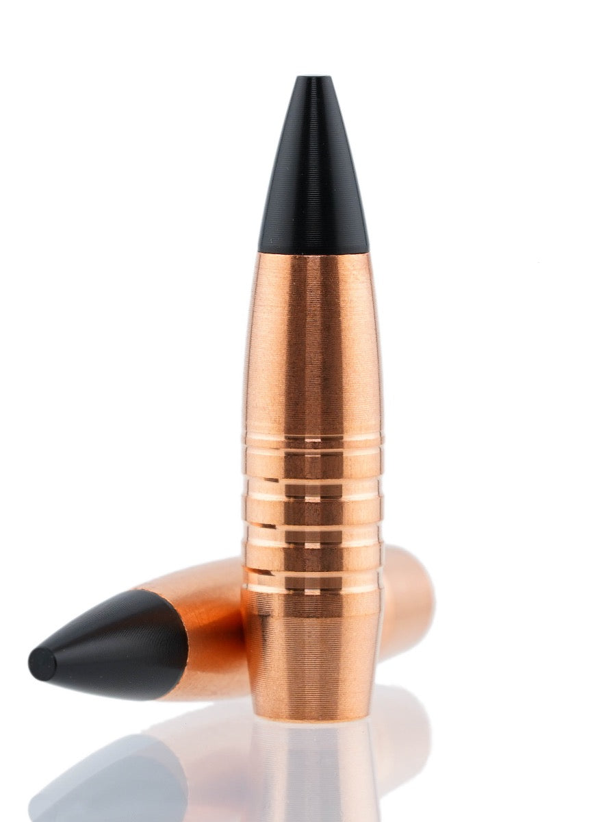 copper hollow point tipped rifle bullet