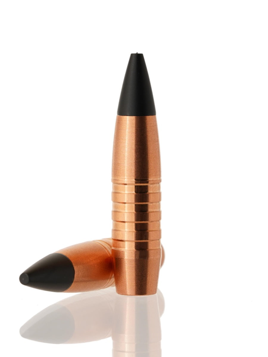 copper hollow point tipped rifle bullet