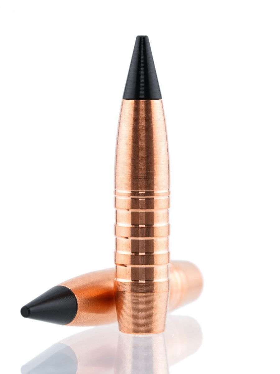 copper hollow point tipped rifle bullet