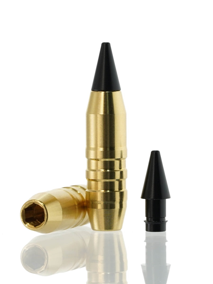 brass hollow point tipped bullet