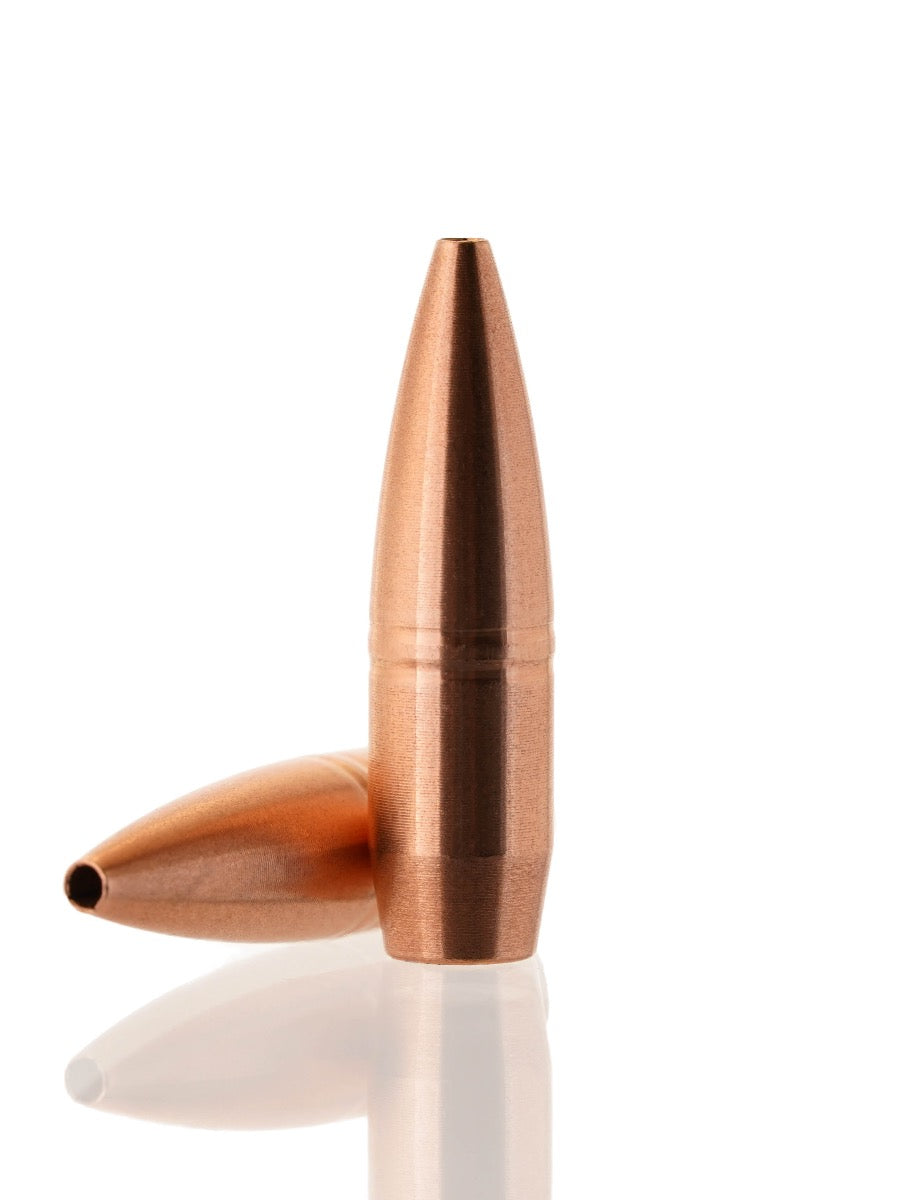 copper hollow point rifle bullet