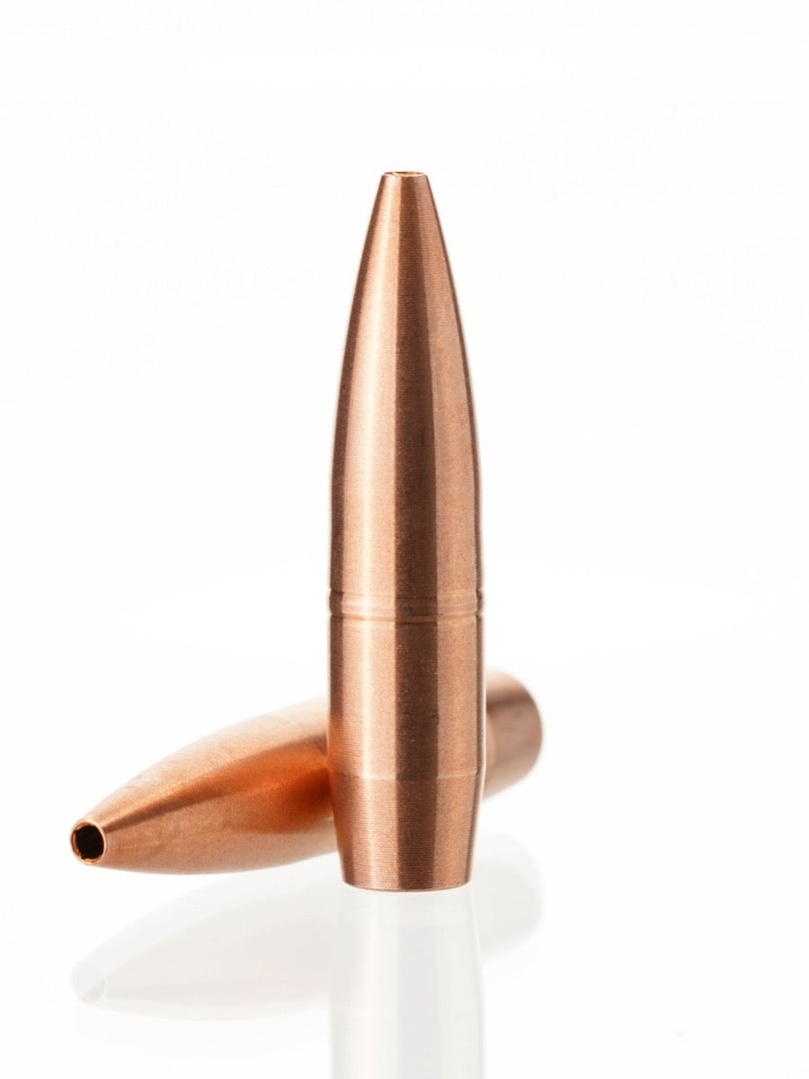 copper hollow point rifle bullet