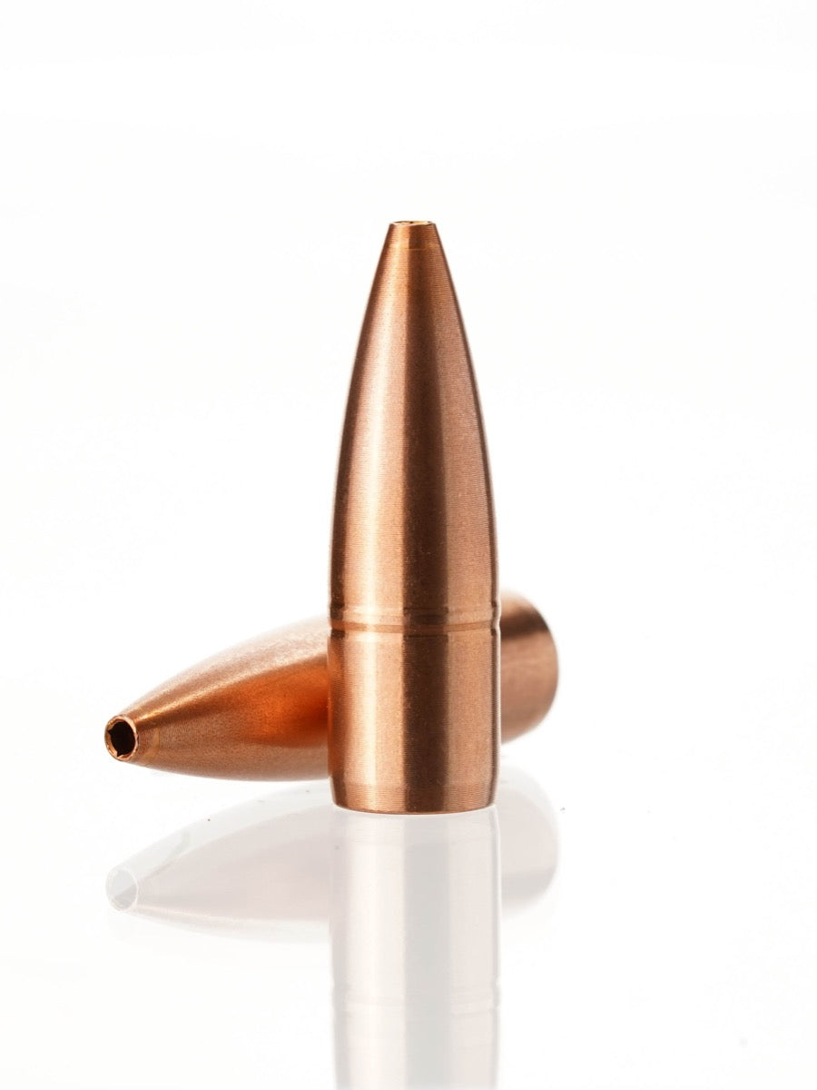 copper hollow point rifle bullet