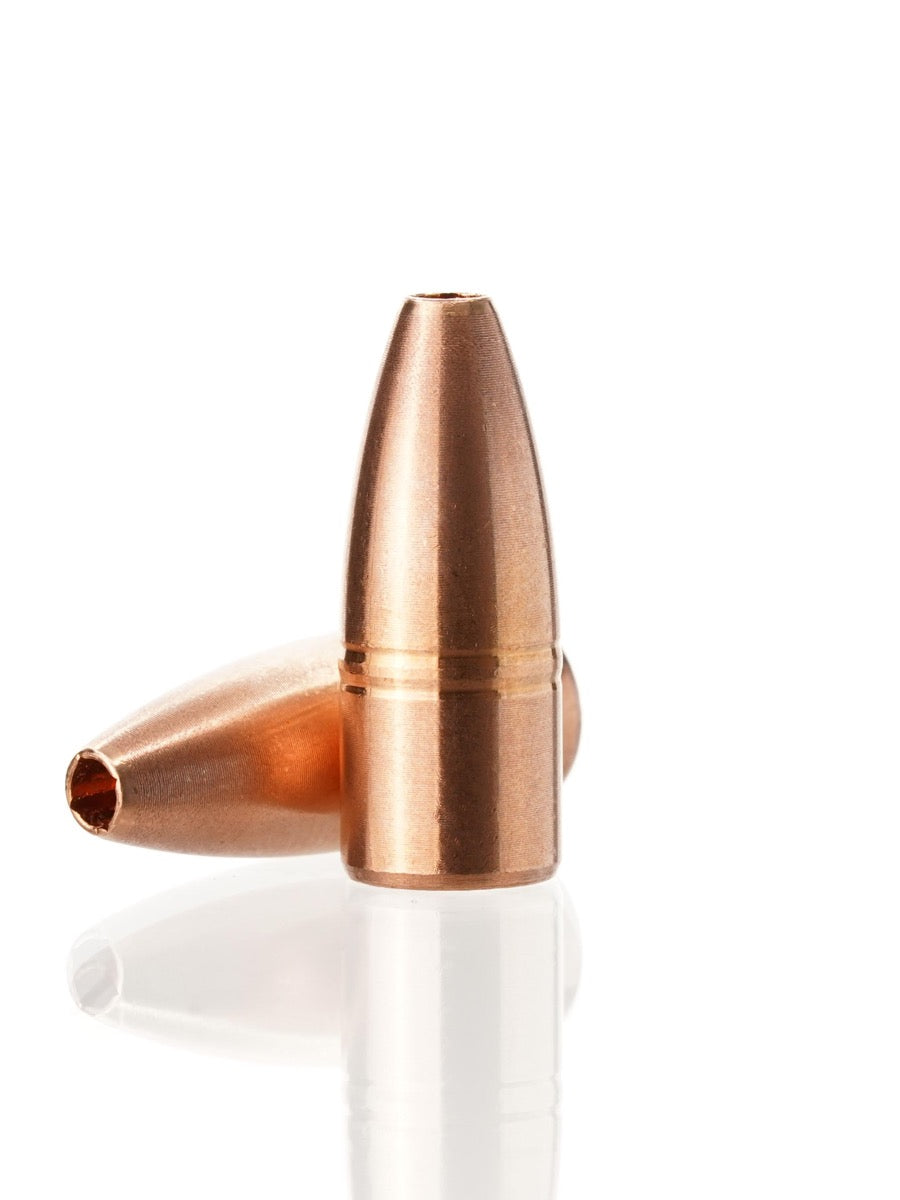 copper hollow point rifle bullet