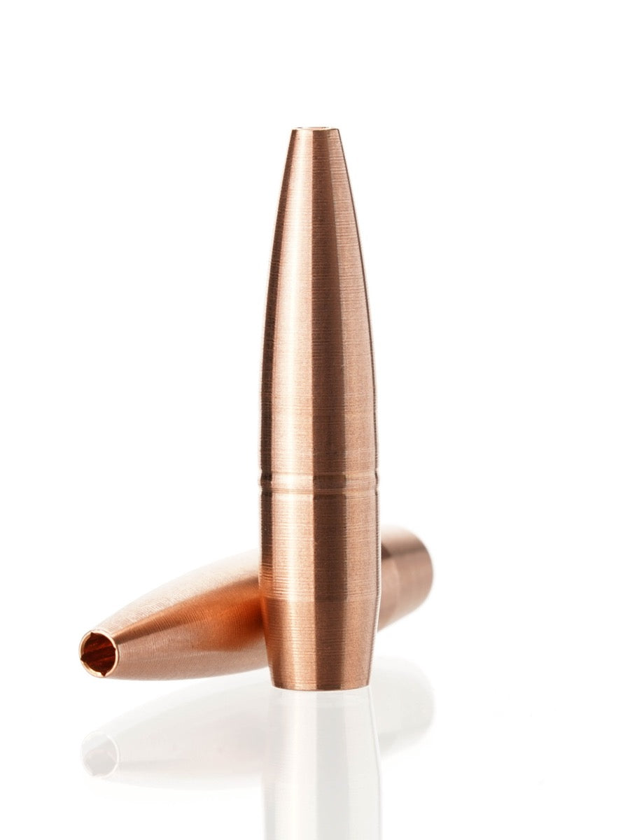 copper hollow point rifle bullet