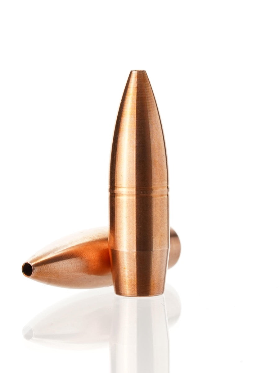 copper hollow point rifle bullet