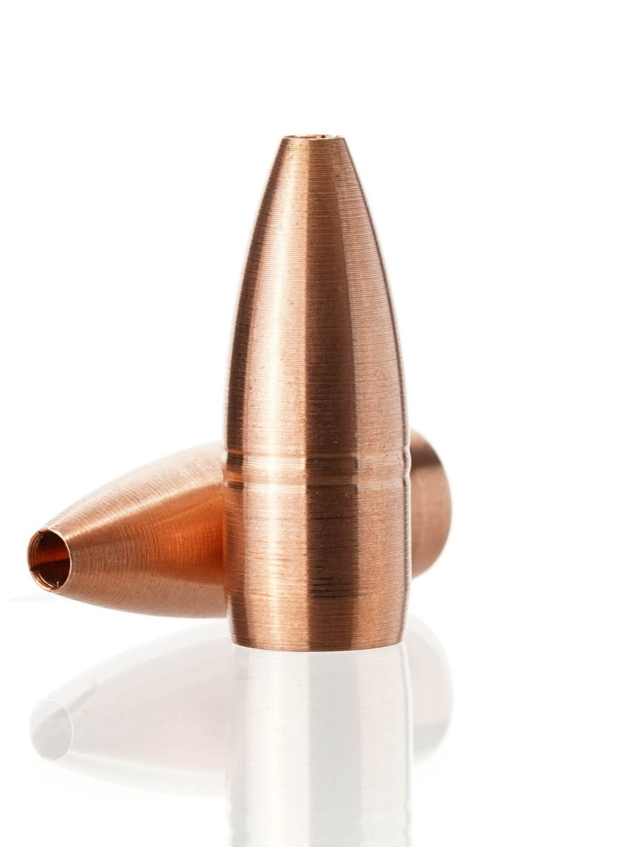 copper hollow point rifle bullet