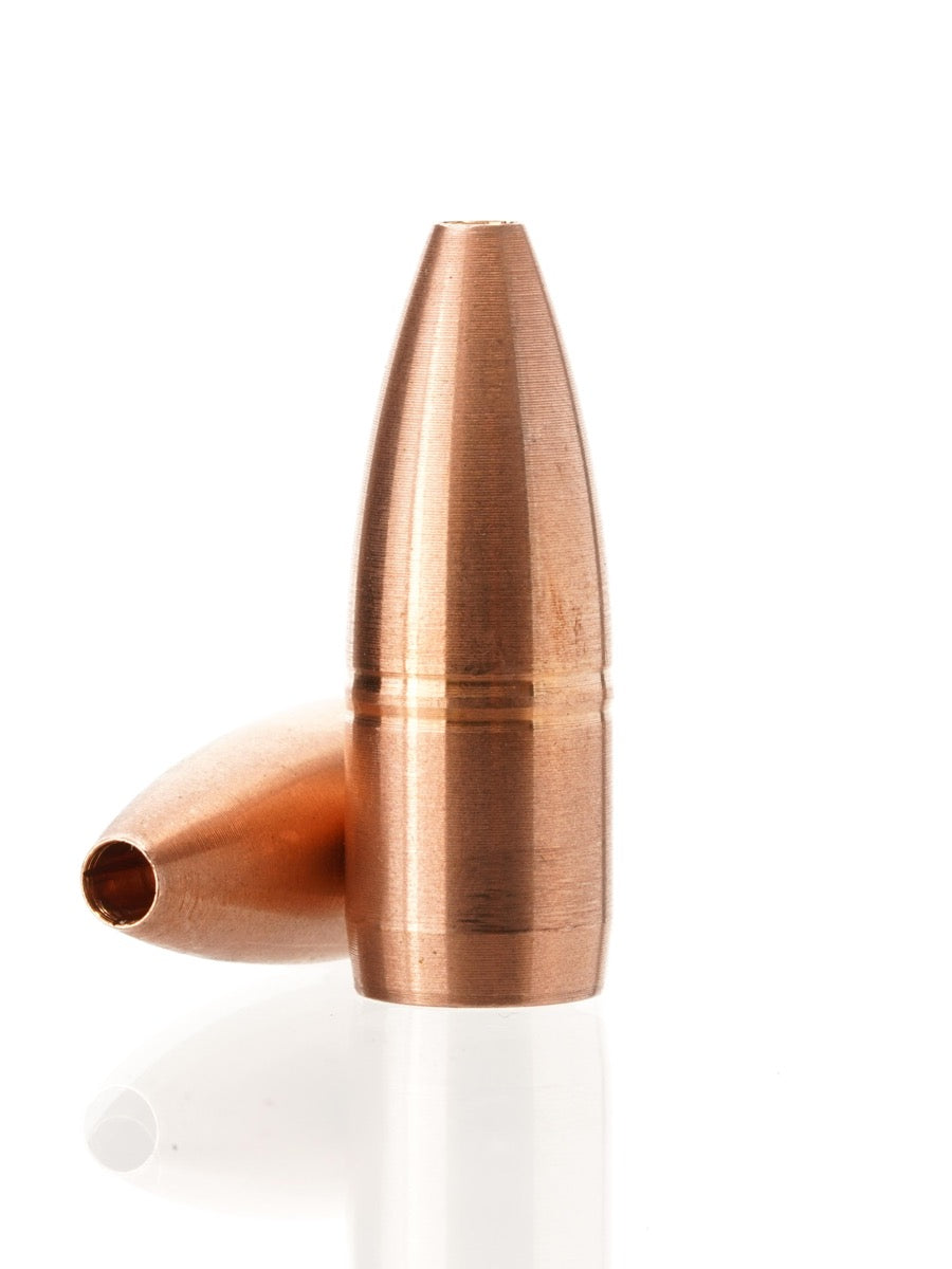 copper hollow point rifle bullet