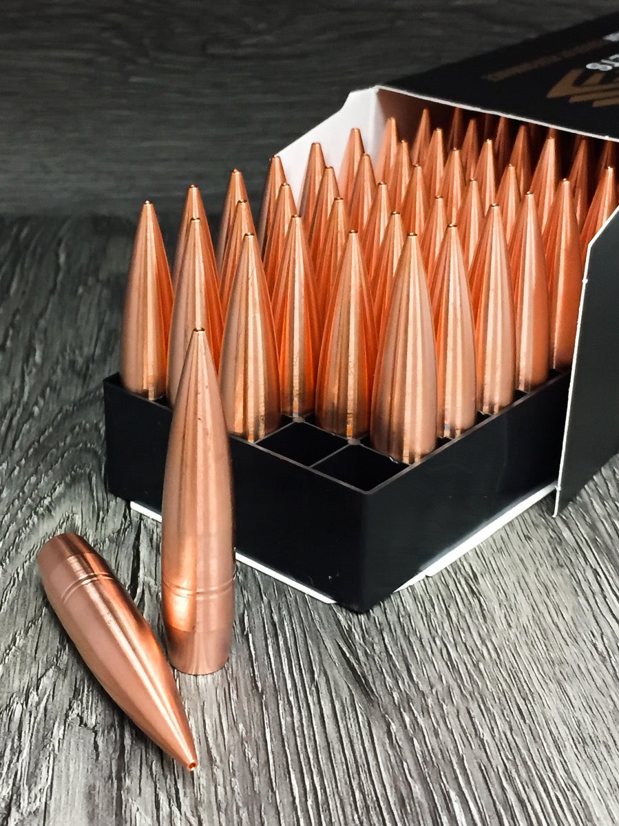 solid copper rifle bullet