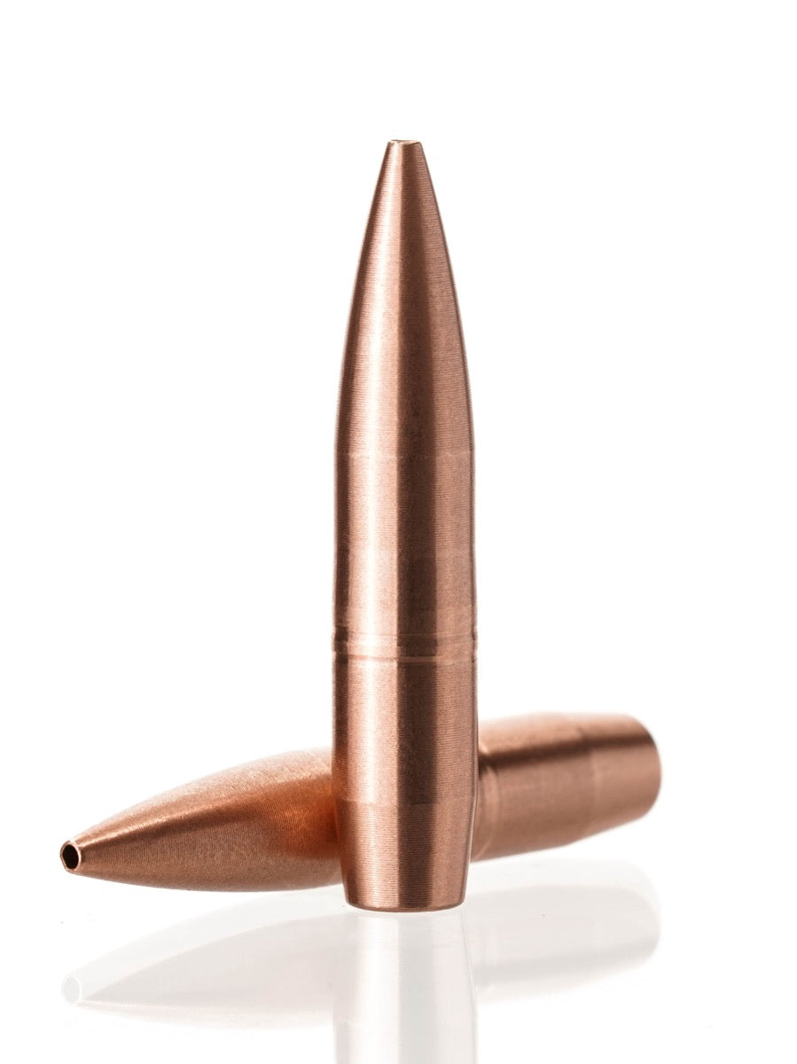 copper hollow point rifle bullet