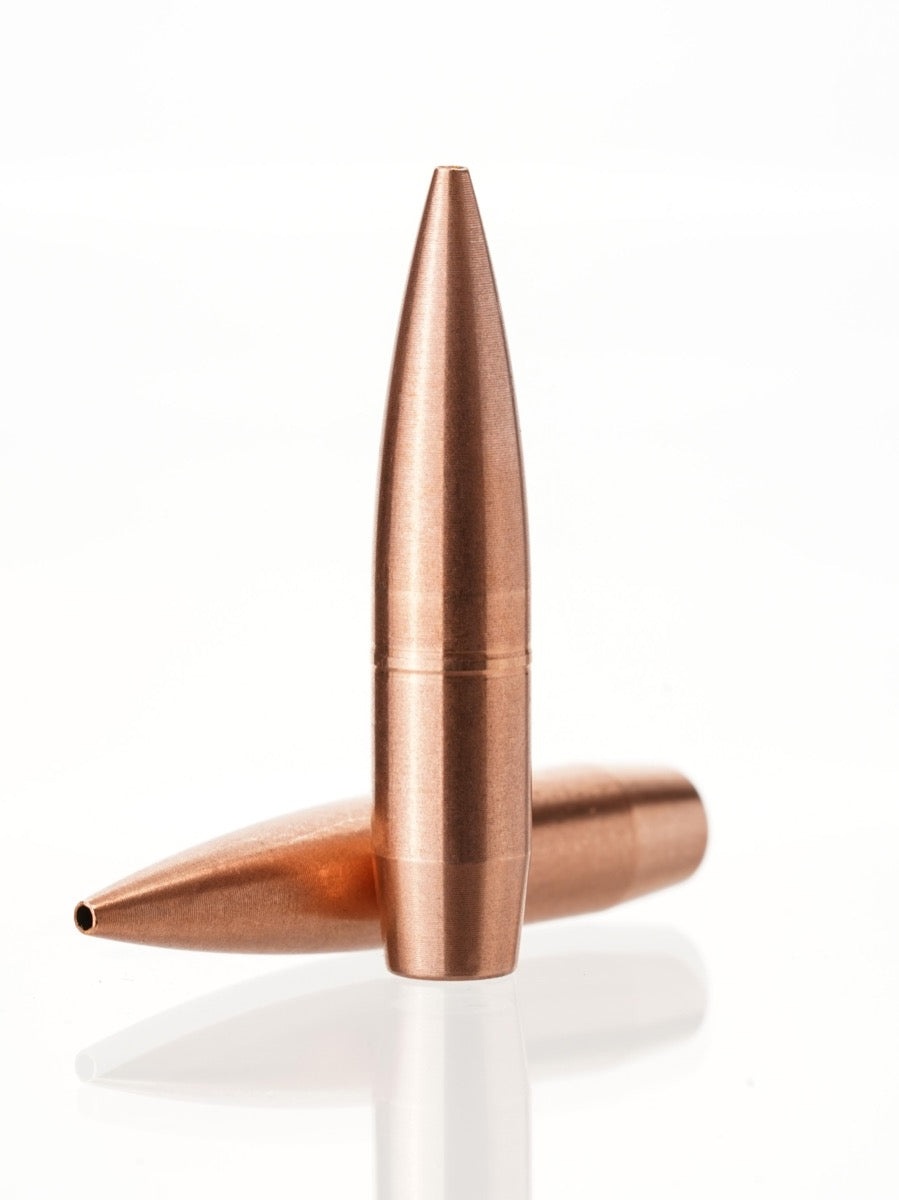 copper hollow point rifle bullet