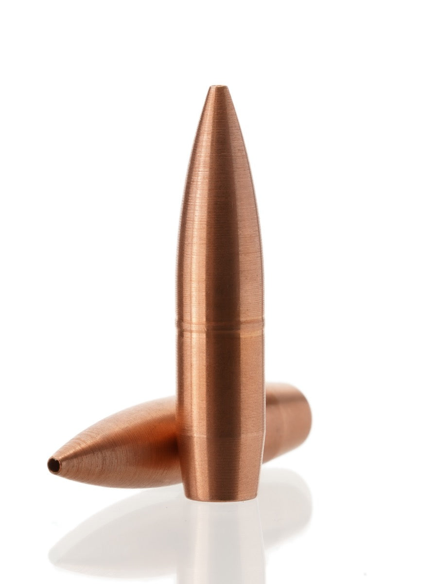 copper hollow point rifle bullet