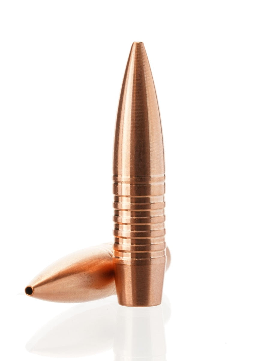 copper hollow point rifle bullet
