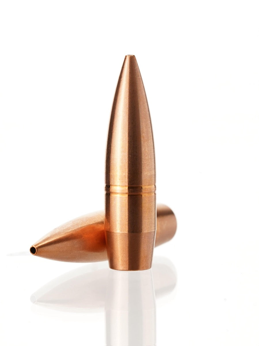 copper hollow point rifle bullet