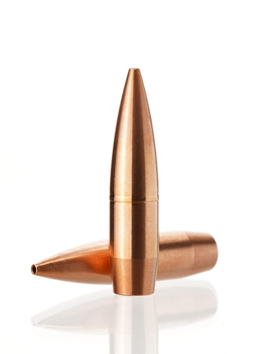 copper hollow point rifle bullet