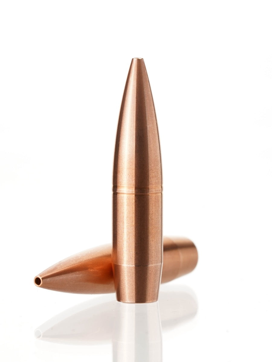 copper hollow point rifle bullet