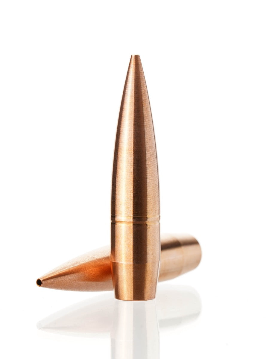 copper hollow point rifle bullet