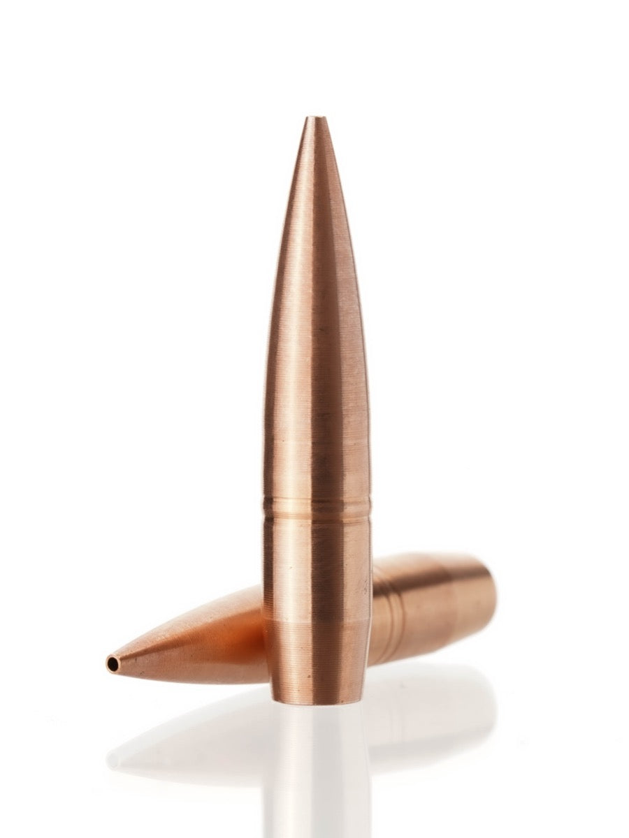 copper hollow point rifle bullet