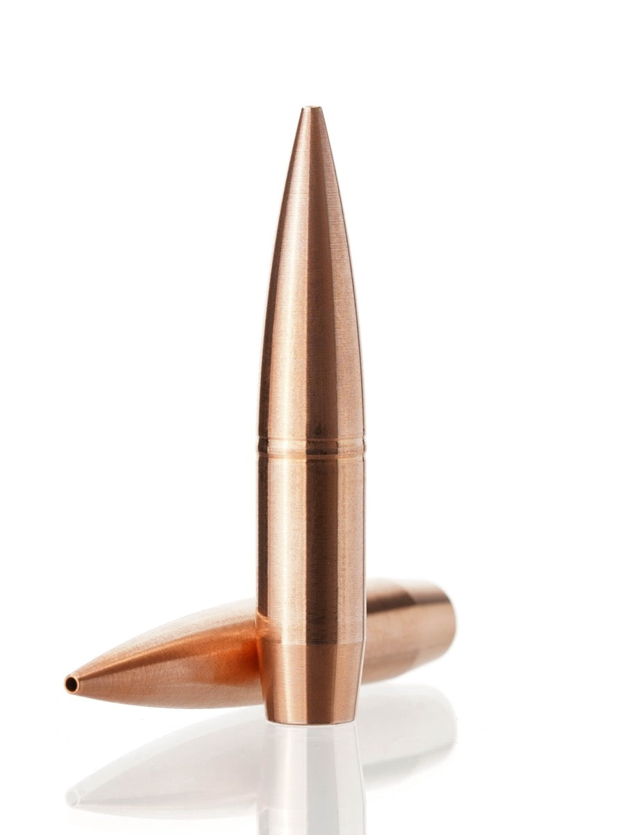 copper hollow point rifle bullet