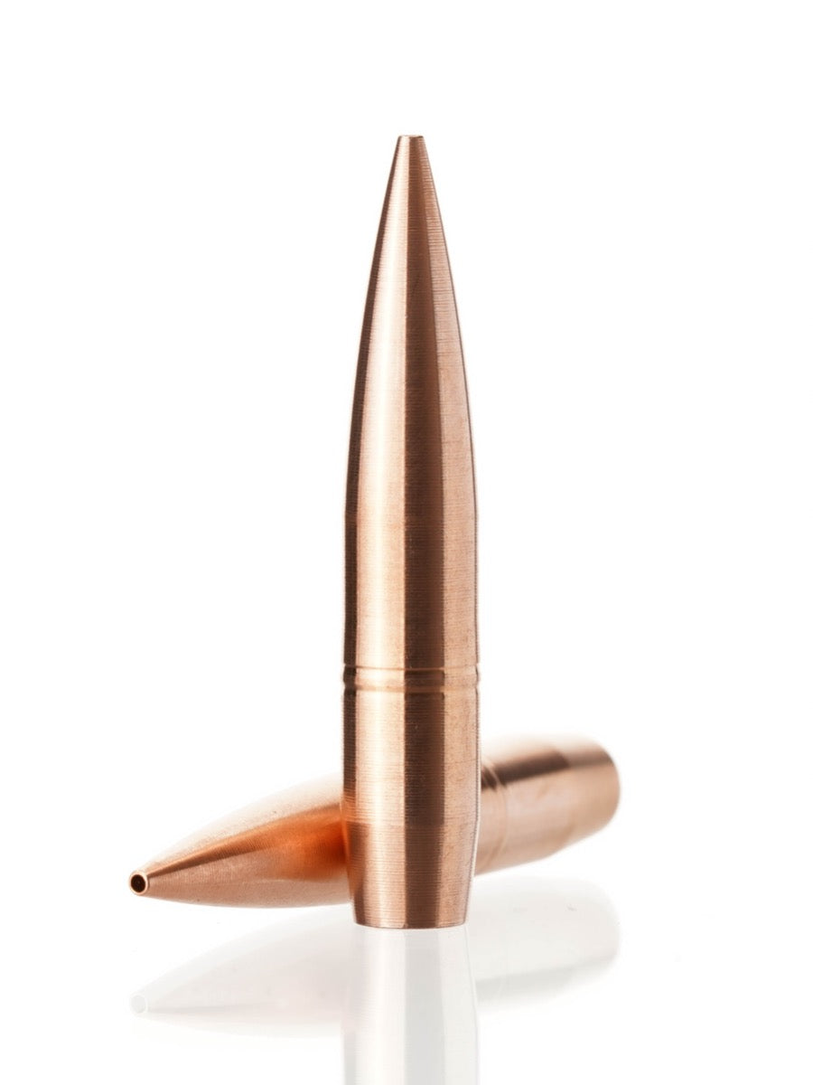 copper hollow point rifle bullet