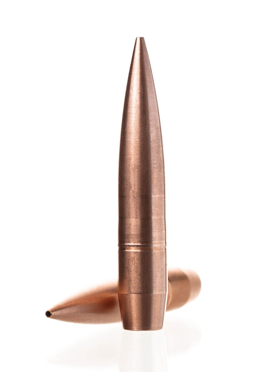 copper hollow point rifle bullet