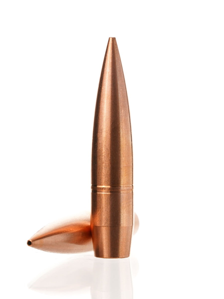 copper hollow point rifle bullet