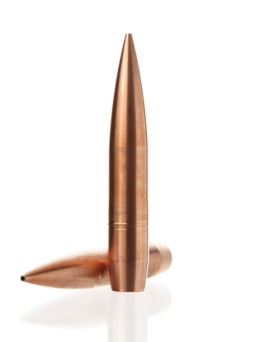 copper hollow point rifle bullet
