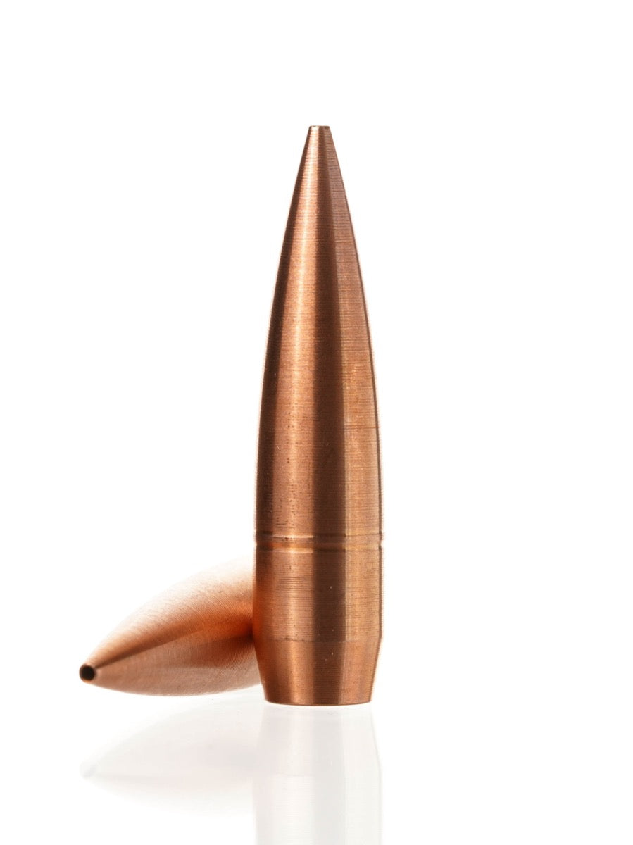 copper hollow point rifle bullet
