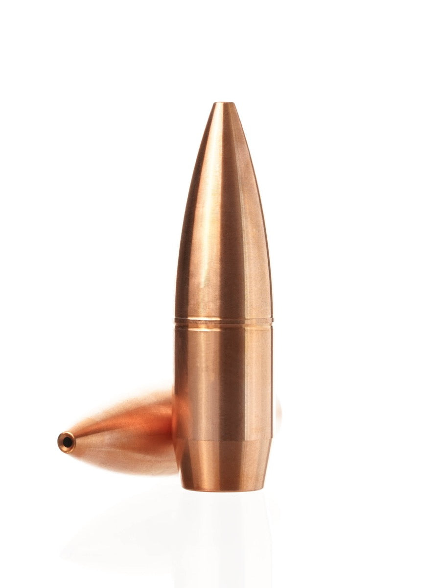 copper hollow point rifle bullet