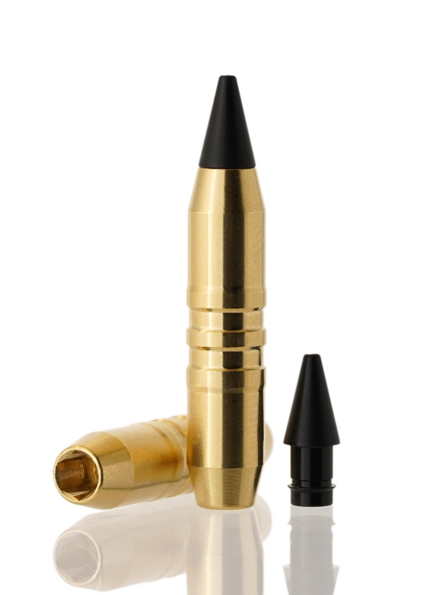 brass hollow point tipped bullet
