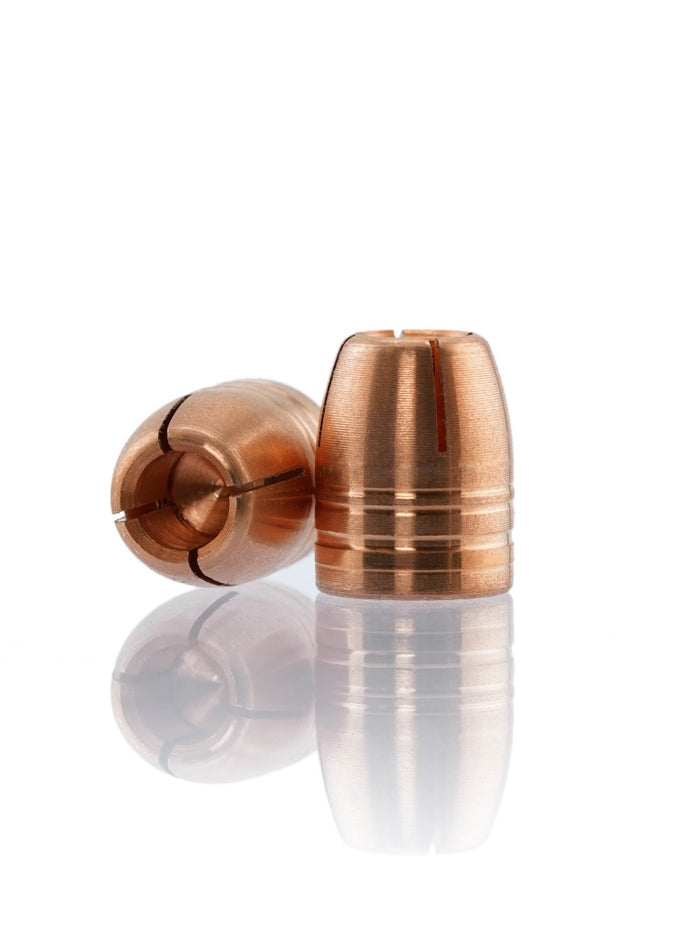 Solid Bullet Solid Copper, Lathe Turned Handgun Bullets